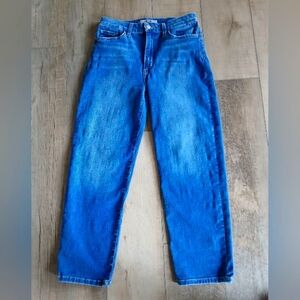 JOE'S JEANS GAIA HIGH-RISE STRAIGHT Women's CROP JEAN Blue Size 28